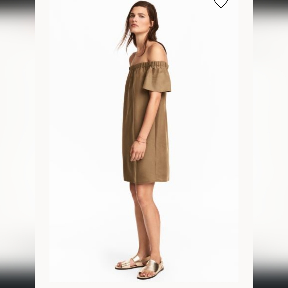 H&M OFF SHOULDER MODAL DRESS